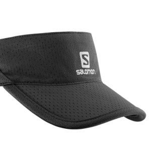 萨洛蒙 Salomon 男女款户外跑步轻便运动帽 XA VISOR 黑色 L39305500OSFA