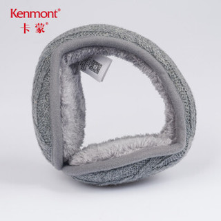 卡蒙（Kenmont）km-6973 针织冬季耳套保暖女毛绒耳罩可爱护耳韩版时尚耳包可折叠 深灰色均码 耳套专拍