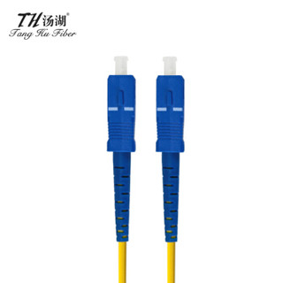 汤湖 TH-D111-5 电信级光纤跳线 网线跳线 SC-SC单模单芯尾纤 收发器尾纤 5米