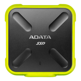 威刚（ADATA） 移动硬盘 固态（PSSD)  USB3.1 SD700（IP68三防 军标抗摔） 荧光黄 256GB