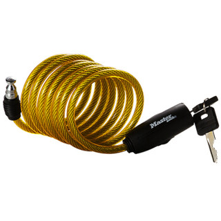 玛斯特（Master Lock）钢缆绳锁自行车电瓶车锁骑行装备8127MCNDPRO颜色随机 美国专业锁具品牌