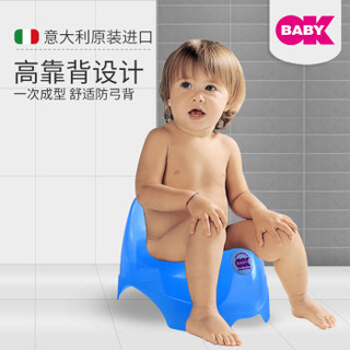 OKBABY 婴儿坐便器 宝宝马桶 儿童座便器 便尿盆 男女 蓝色透明