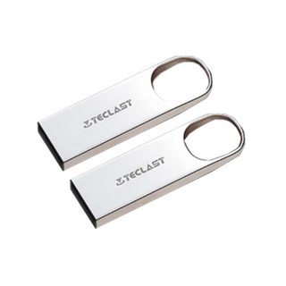 TECLAST 乐环 USB 2.0 32GB U盘 乐环系列 银色 纤薄防水便携车载优盘 20个装