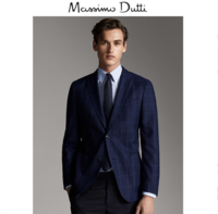 Massimo Dutti 02083159401 男士纯羊毛西装