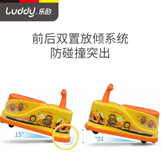 乐的（Luddy）儿童扭扭车溜溜车B.Duck授权防侧翻万向轮带音乐 绅士红 1-3岁