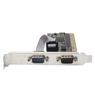 moge 魔羯 台式机PCI转RS232串口卡PCI双串口 国产芯片支持麒麟统信国产化平台厂家配送 MC1362