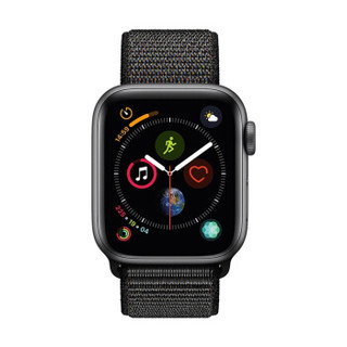 Apple Watch Series 4苹果智能手表（GPS款 40毫米深空灰色铝金属表壳 黑色回环式运动表带 MU672CH/A)