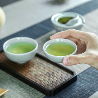 京造 龙泉青瓷茶具 3件套