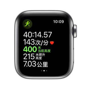 Apple Watch Series 5智能手表（GPS+蜂窝网络款 40毫米不锈钢表壳 米兰尼斯表带 )