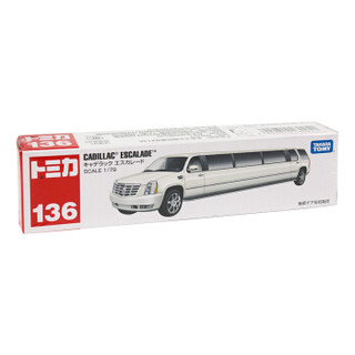 多美（TAKARA TOMY）460251 日本TOMY多美卡合金小汽车模男孩玩具136号加长款凯迪拉克