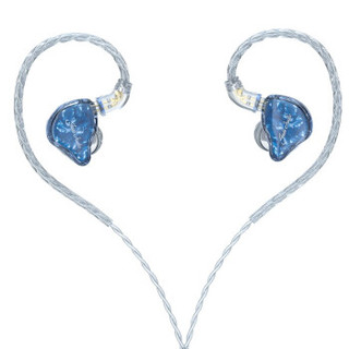 JadeAudio​ 翡声 EA3 入耳式挂耳式圈铁有线耳机 蓝色