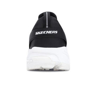 斯凯奇（Skechers）男款一脚套 厚底懒人休闲鞋 666046 黑色BLK 黑色/BLK 42