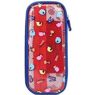 cisco笔袋儿童铅笔盒卡通轻便小学生文具盒多功能收纳袋cfb028c红色