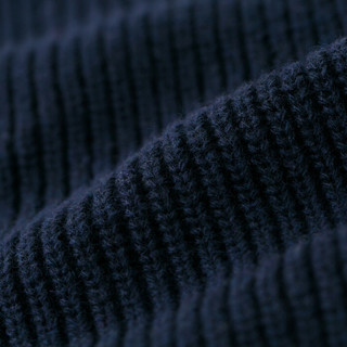 MARKLESS 羊毛衫男韩版圆领套头长袖针织衫宽松线衫MSA8703M藏青色170/88（M）