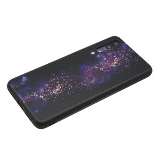 伟吉华为P20手机壳 HUAWEI p20玻璃后盖手机壳（钢化玻璃后盖+TPU软边）防摔全包新款硬壳 星云长河图案