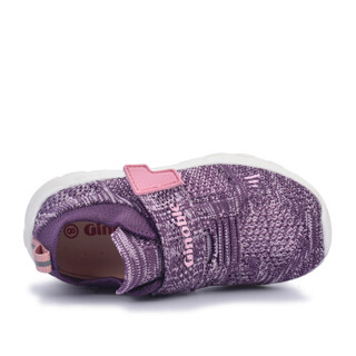 基诺浦2018春款婴儿机能鞋宝宝学步鞋男女童鞋运动鞋TXGF1801 深紫色 11