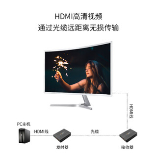 博扬（BOYANG） BY-FD-HDMI-1A-SM-10KM HDMI光端机+独立正向音频 FC/LC接口 全高清光端机非压缩光端机