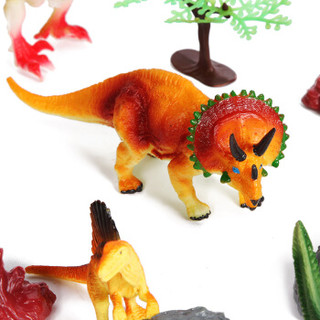 爸爸妈妈（babamama）恐龙 侏罗纪世界霸王龙玩具 儿童动物玩具20件套桶装 BF6907-16