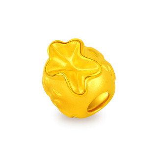 菜百首饰 足金3D硬金福袋黄金转运珠 定价 约1.4克