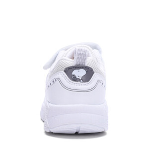 史努比 SNOOPY 童鞋男童运动鞋 小学生白色运动鞋男孩跑步鞋S8112809白色30