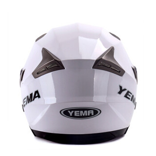 野马（YEMA）3C-627摩托车头盔男电动车安全帽女冬季半盔 四季通用 均码 白色