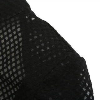 设计师品牌 SIMONGAO 上衣 胶囊系列 网纱高领 露背 打底衫 黑 L