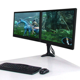 TOPSKYS TC742显示器支架双屏15-24英寸二屏幕扭力调节液晶LED电脑挂架