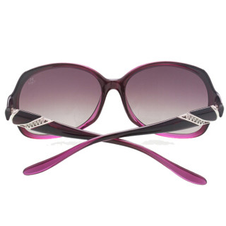 海伦凯勒 偏光太阳镜女款墨镜 时尚大框驾驶眼镜 H8232P66 渐进紫色