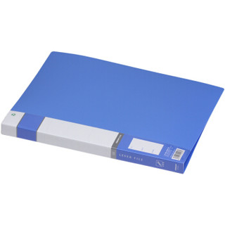 KINARY 金得利 AF603 A4单强力长押文件夹带插袋 蓝色