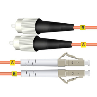 神盾卫士（SDWS）光纤跳线LC-FC 5米多模双芯千兆电信级