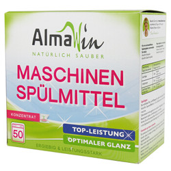 almawin德国进口有机洗碗粉 洗碗机专用洗涤剂浓缩去茶渍油污餐具净1250g *3件