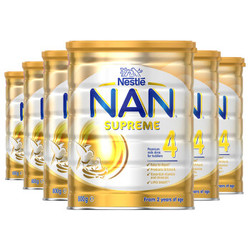 澳洲进口 雀巢（Nestle）SUPREME超级能恩婴幼儿奶粉4段 (2岁以上)  800g*6罐装