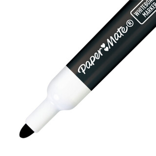 缤乐美（papermate）低味白板笔 圆头黑色单支装  会议办公可擦笔