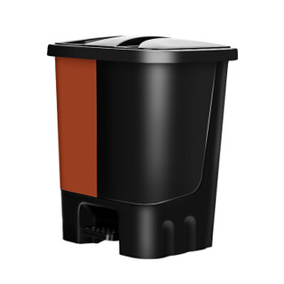 汉世刘家  分类垃圾桶家用厨房卫生间加大带盖干湿分离垃圾筒20L