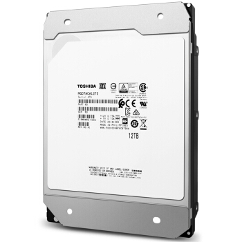 TOSHIBA 东芝 企业级近线储存硬盘 3.5英寸企业级硬盘 12TB MG07 (7200rpm、CMR)