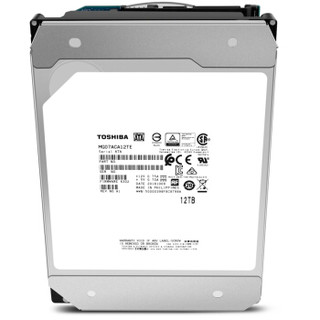 TOSHIBA 东芝 企业级近线储存硬盘 3.5英寸企业级硬盘 12TB MG07 (7200rpm、CMR)