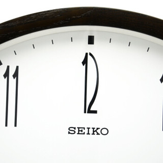精工(Seiko)时尚创意静音卧室客厅办公室挂钟 黑色XA386