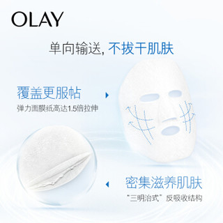 OLAY 玉兰油 面膜焕采皙白沁透弹力8片（锁水面膜 美白肌肤 改善暗沉 长效滋润 补水保湿）