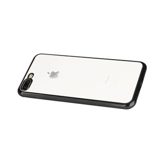 X-doria 苹果7P/8P超薄手机壳iPhone7Plus/8Plus透明保护壳电镀防摔全包硅胶软壳男女款5.5英寸 瑞彩黑色
