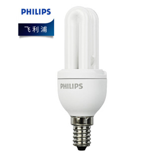 飞利浦PHILIPS 紧凑型节能灯U型 Genie 5W E14 WW黄光 48只装