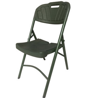 丛林狐 吹塑桌椅多功能野战折叠餐桌椅便携式手提桌椅军绿色部队拉练户外野营   可折叠吹塑椅