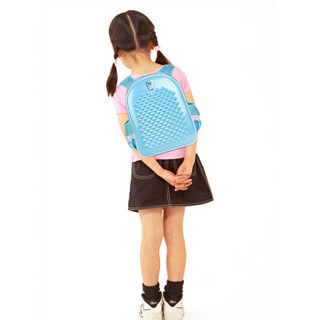 智高儿童书包女孩双肩背包小学生书包1-3年级女生镜面减负旅游双肩包 天蓝色 ZG-8460