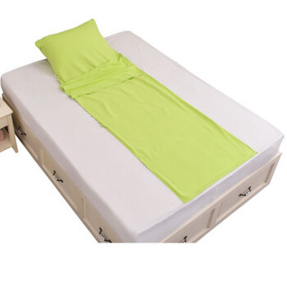 韩棉隔脏睡袋 单人绿色四季旅行户外露营睡袋加厚宾馆隔脏毯