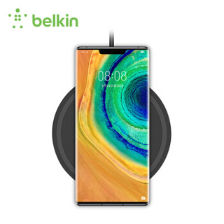 贝尔金（BELKIN）10W无线充电器黑色兼容5W/7.5W/9W无线快充异物识别支持iPhonex/xs/max三星华为小米等手机