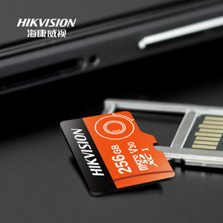 海康威视(HIKVISION) 256GB TF（MicroSD）存储卡 C10 U3读速100MB/s 写速50MB/s 监控摄像头内存卡