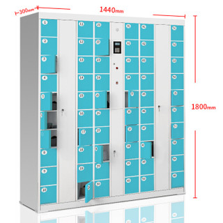 ZHONGWEI 中伟 智能手机柜存放柜电子存包柜手机寄存柜电子储物柜智能柜—60门可定制可选颜色