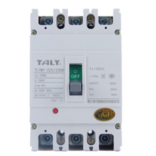 泰力tlym1cm12253300塑壳外壳式断路器三相三线380v空气开关过载短路