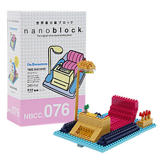 日本nanoblock多啦A梦时光机微型小颗粒拼插儿童积木  12岁+ 823597  男孩女孩
