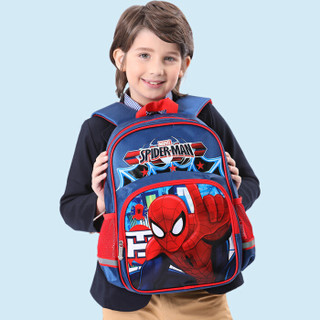 迪士尼（Disney）蜘蛛侠小学生书包男孩1-3年级儿童书包 BA5074B 红色