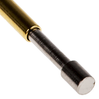 RS Pro欧时 2.54mm节距 24.7mm长 磷铜 弹簧测试探头  平头探针头  3A